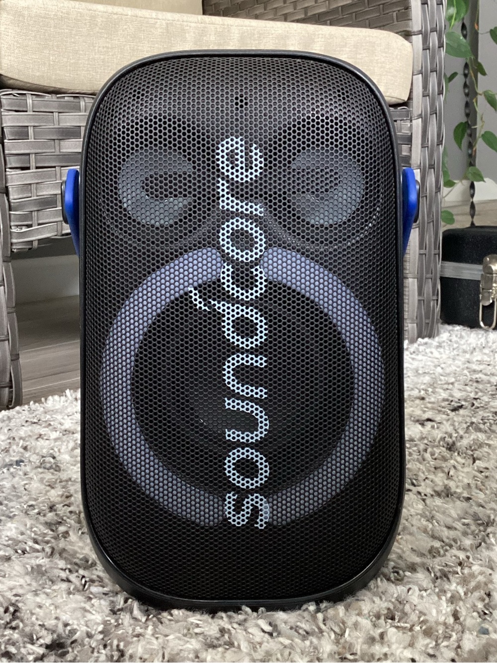 Soundcore Portable Bluetooth Speaker — Black with Blue Accents